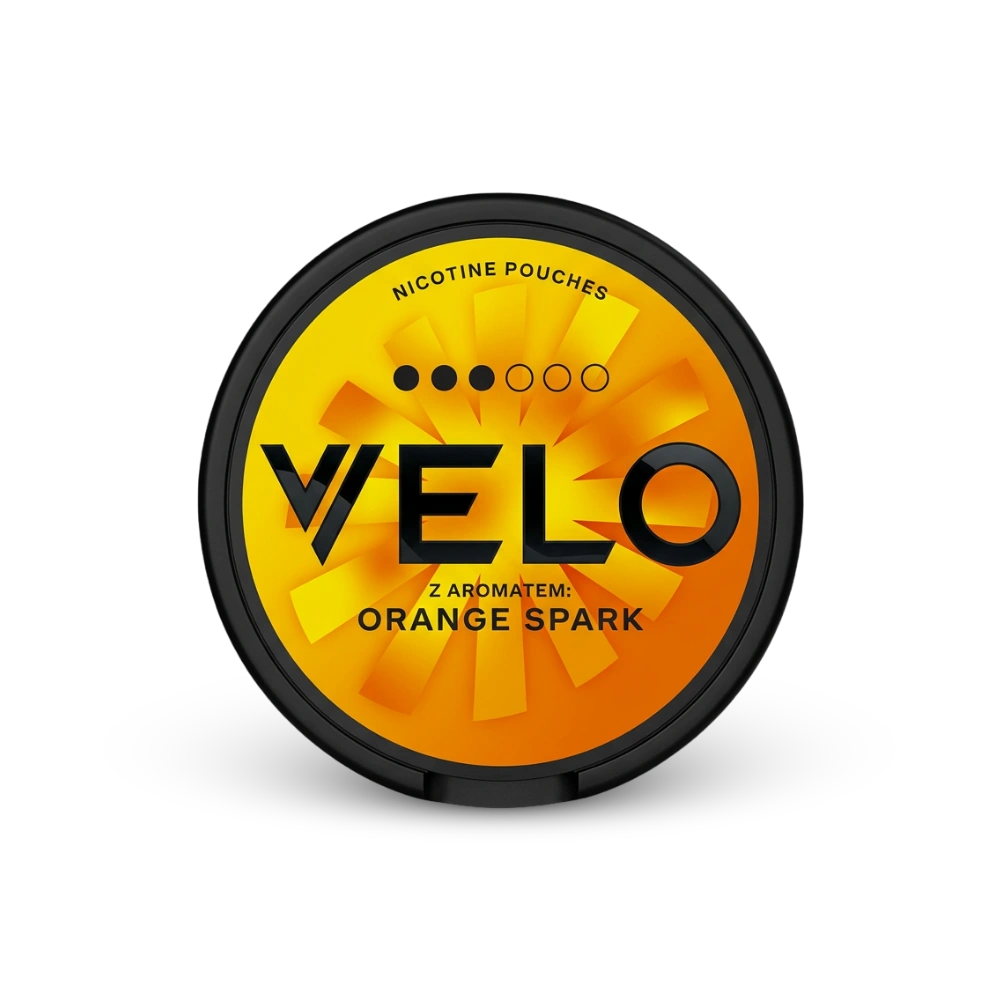 VELO Orange Spark – nikotīna maisiņu kārbina